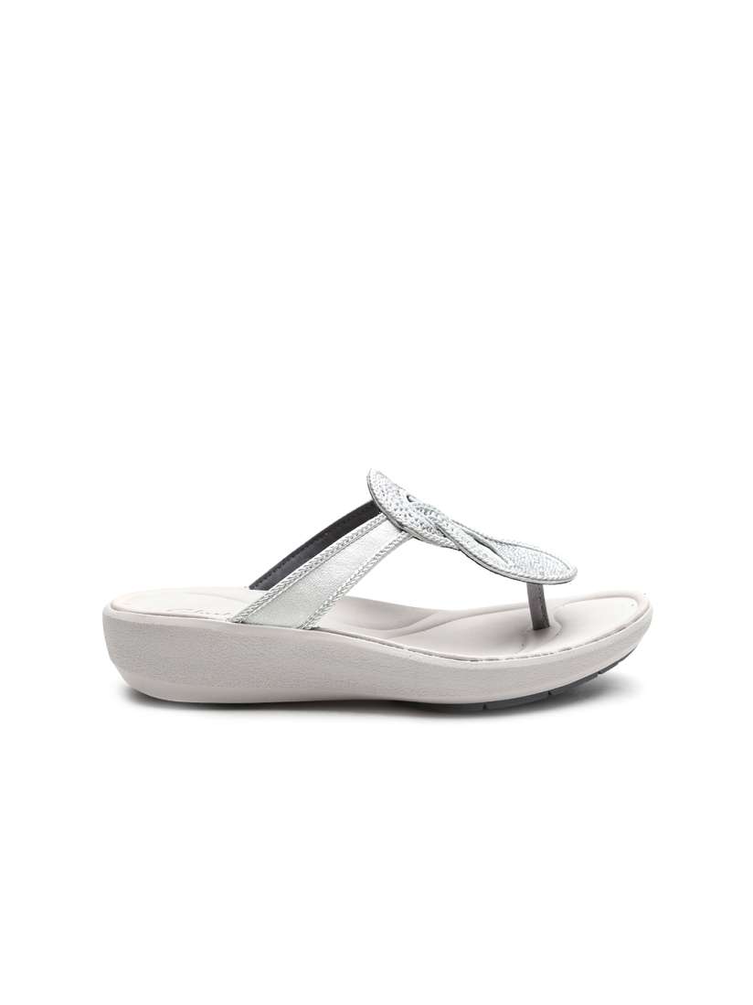 Buy Clarks Women White Stone Studded Wedges Heels for Women 1699985 Myntra