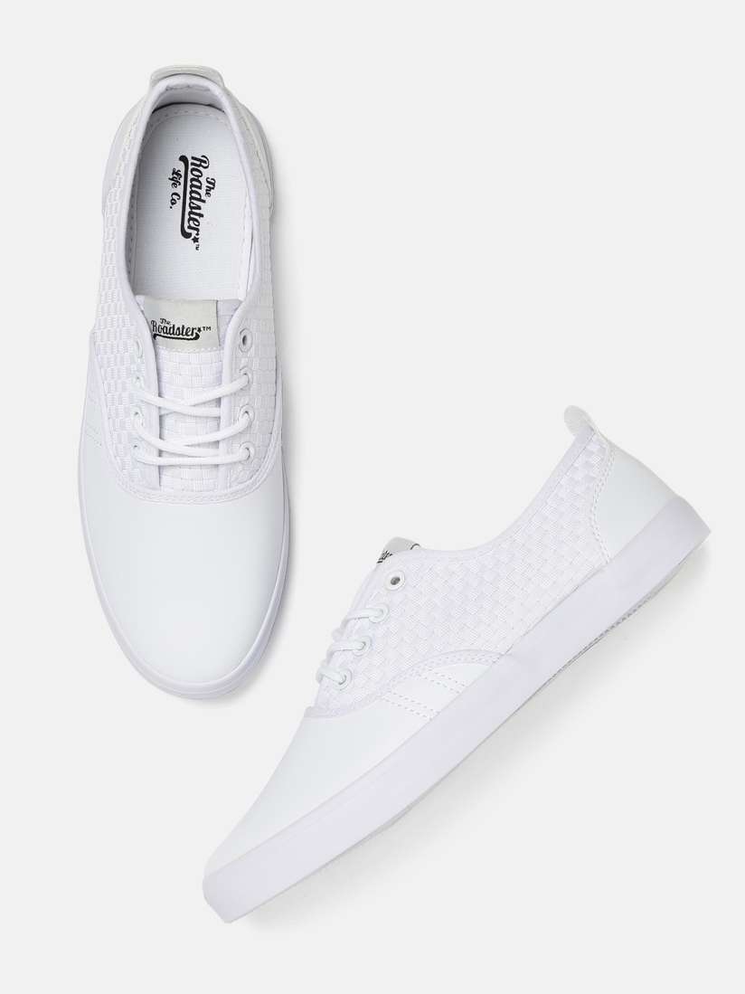 Buy Roadster Men White Sneakers Casual Shoes for Men 1700091 Myntra