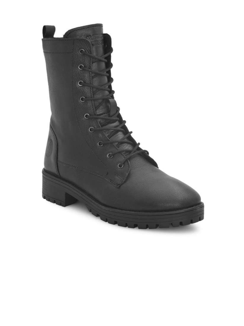 Buy Alberto Torresi Women Black Leather Lace Up Boots Boots for Women 17001658 Myntra