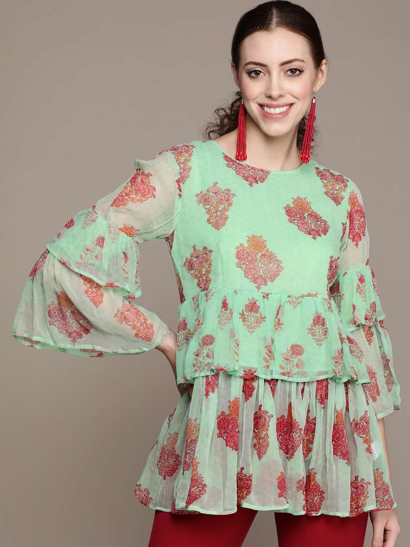Myntra layered kurtis clearance
