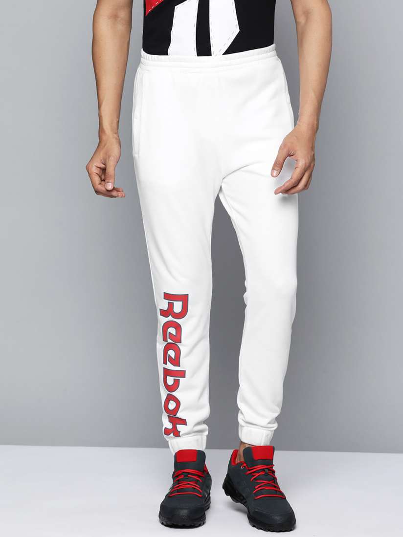 White reebok joggers store