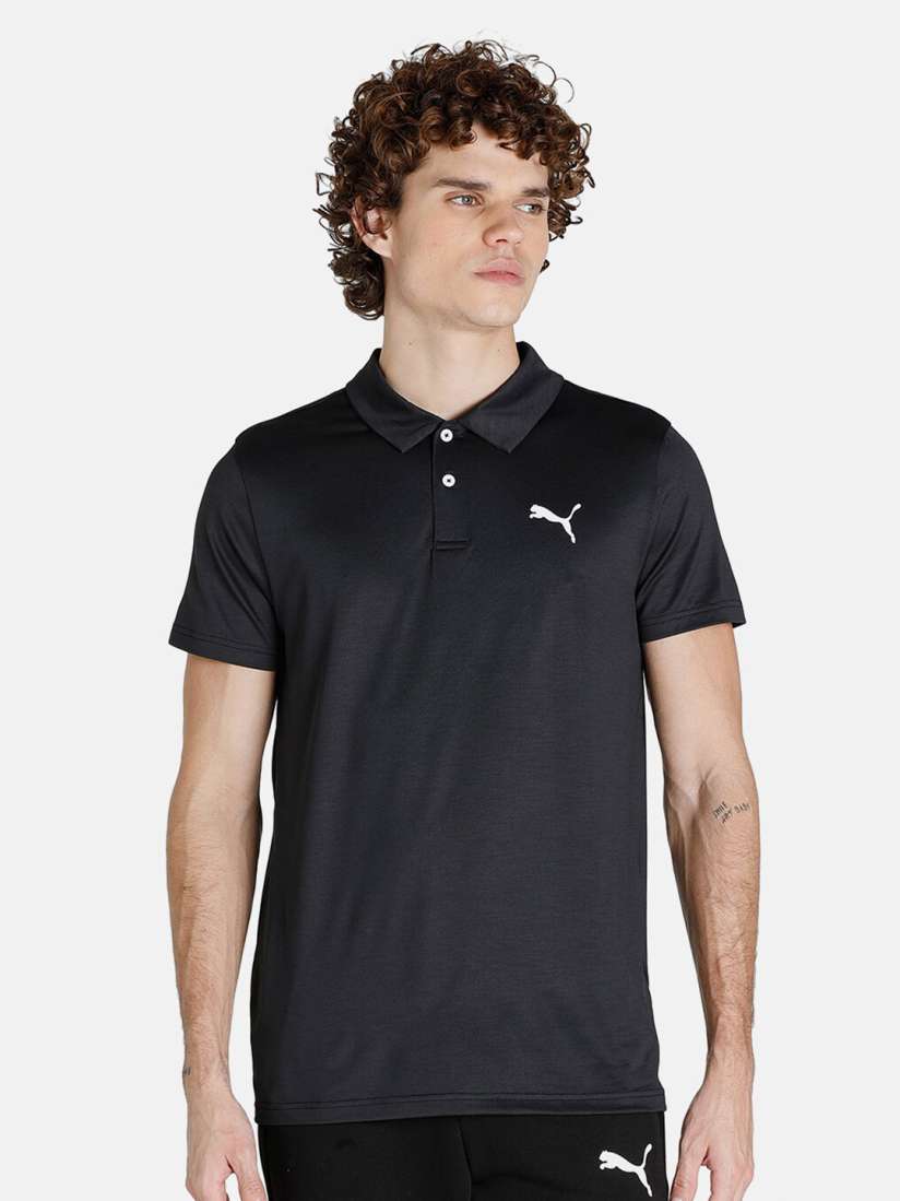 Buy Puma Men Black Polo Collar T shirt Tshirts for Men 17002996 Myntra