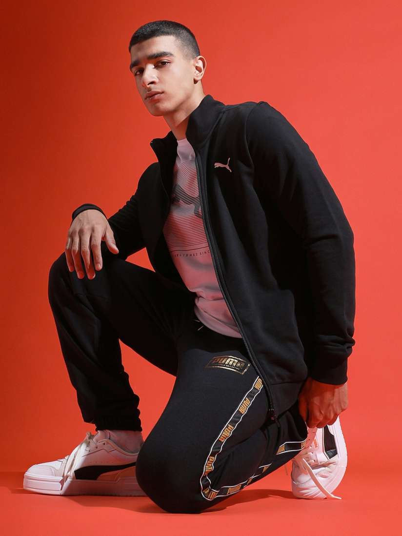 Buy Puma Men Black Solid Track Pant Track Pants for Men 17003038 Myntra