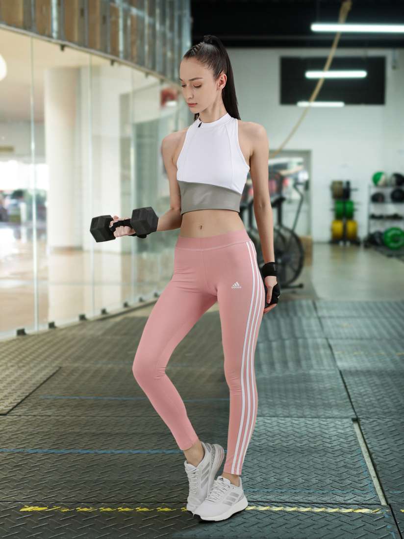 leggings 3 stripes pink