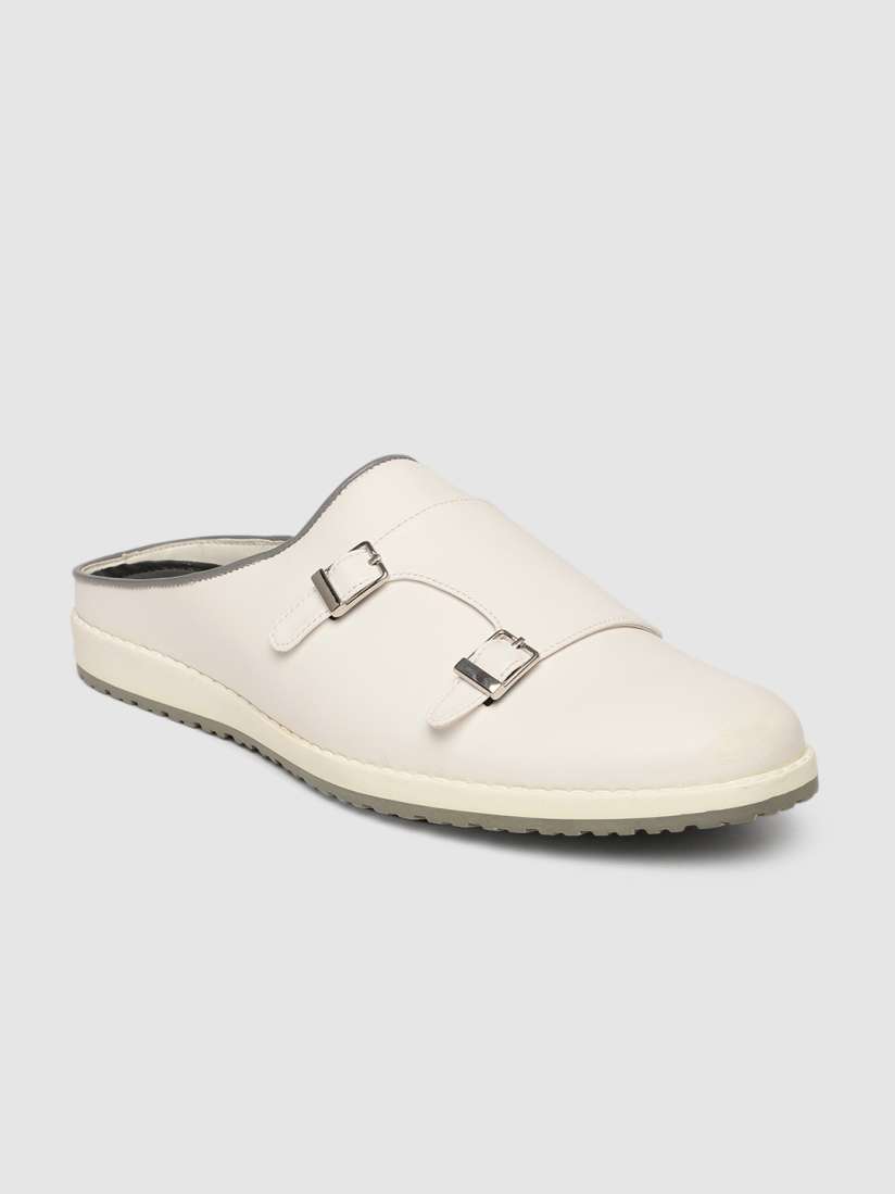 Buy The Alternate Men Off White PU Mules Casual Shoes for Men 17005484 Myntra