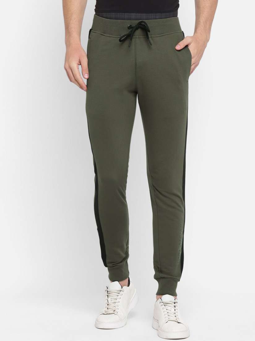 Buy Alan Jones Men Olive Green Solid Slim Fit Joggers Track Pants for Men 17006778 Myntra