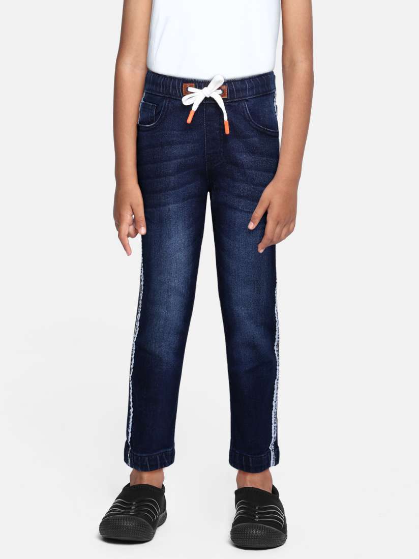 Buy Killer Boys Navy Blue Light Fade Stretchable Jogger Jeans Jeans for Boys 17016240 Myntra