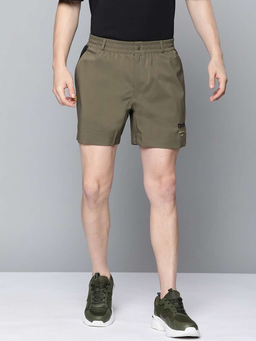 Buy Reebok Classic Men Olive Green CL Q1 Solid Shorts Shorts for Men 17018906 Myntra