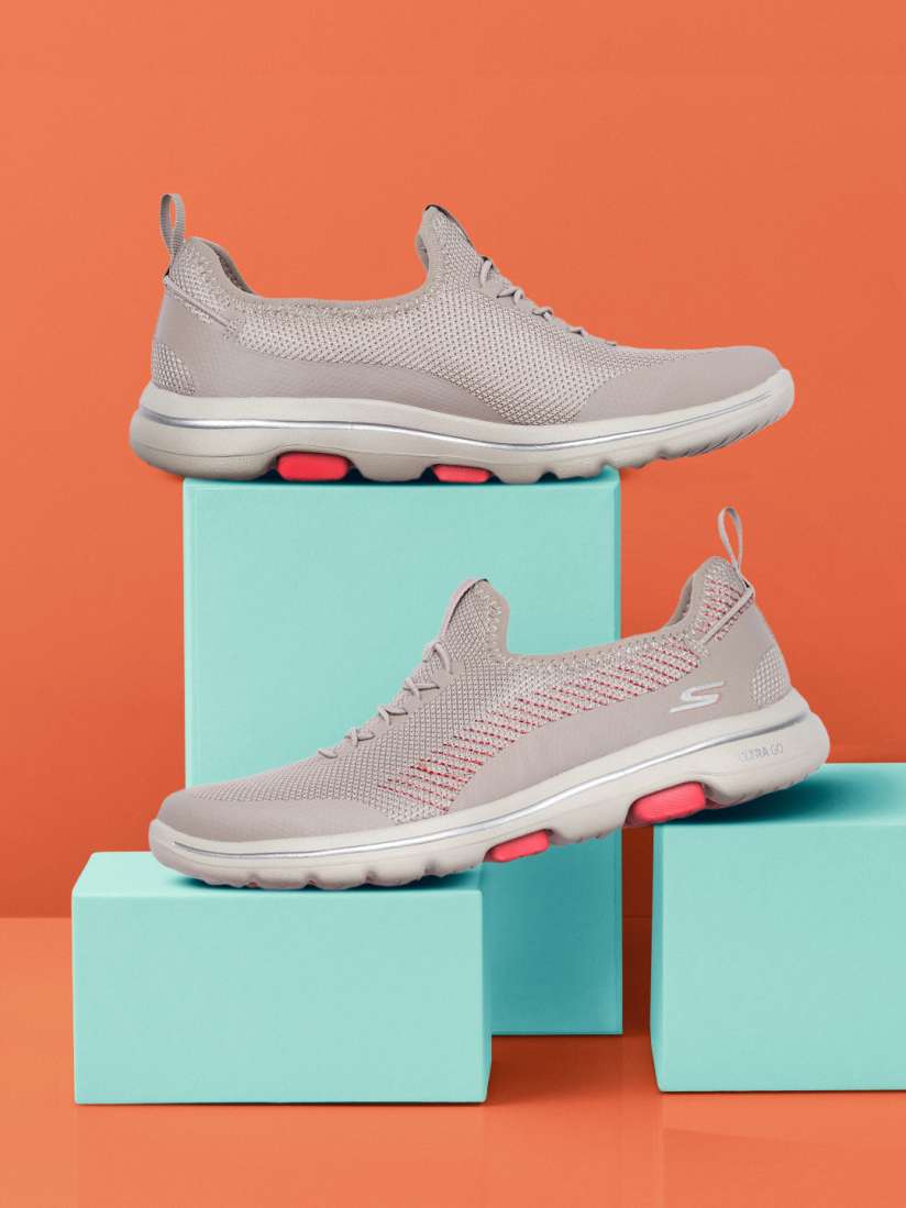 Skechers go walk 5 pink discount