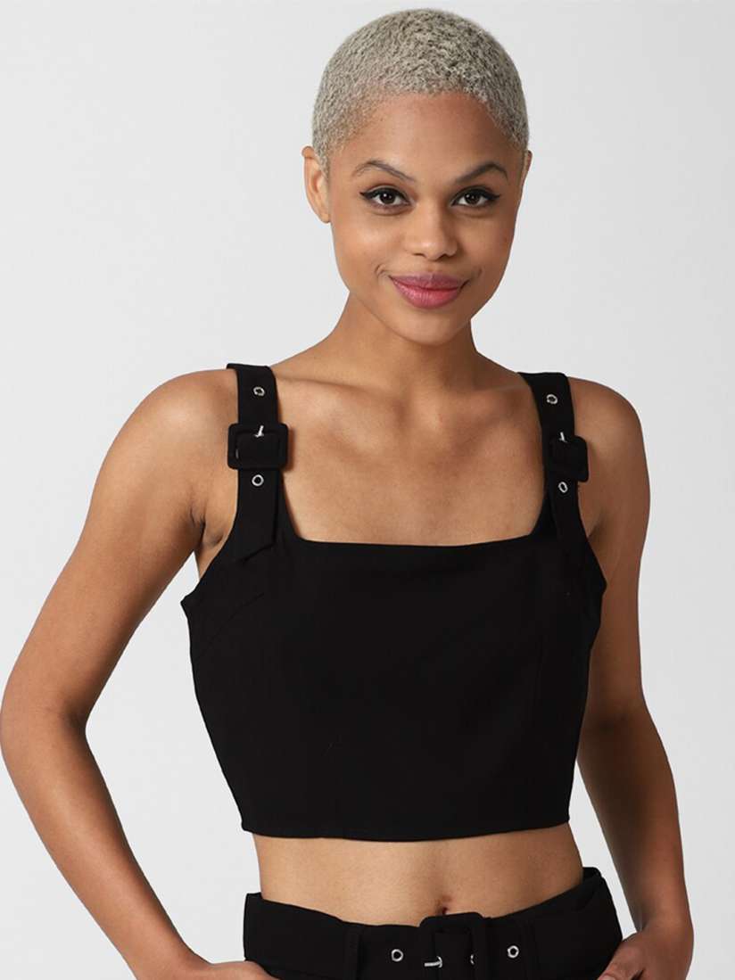 Woven crop top forever 21 cheap
