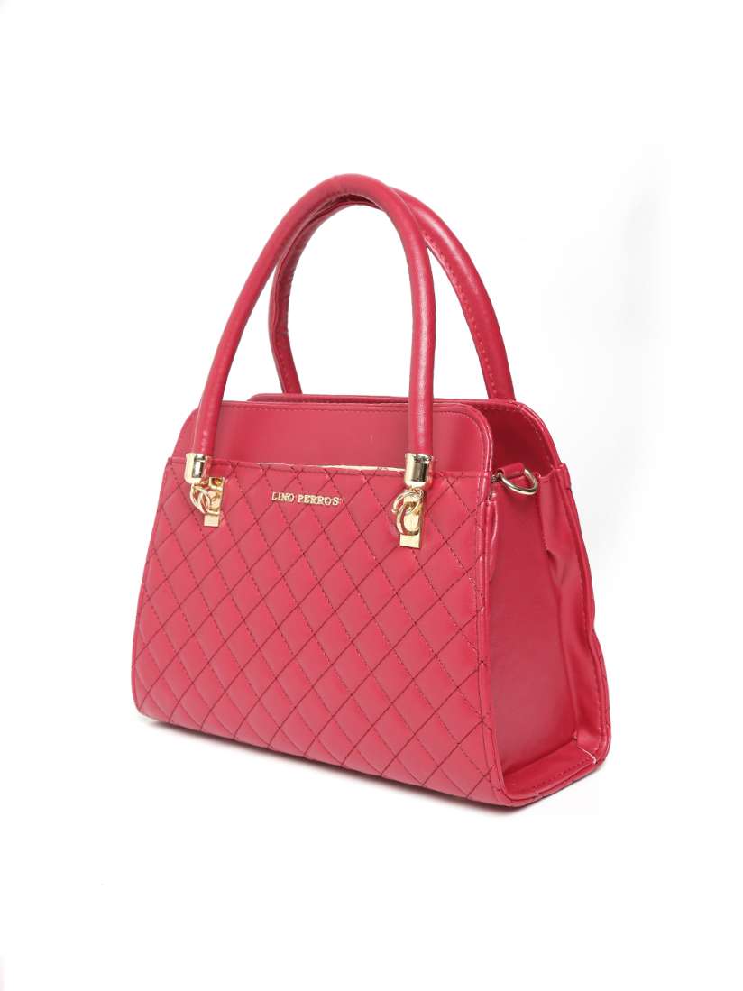 Buy Lino Perros Red Quilted Handbag with Sling Strap Handbags for Women 1702507 Myntra
