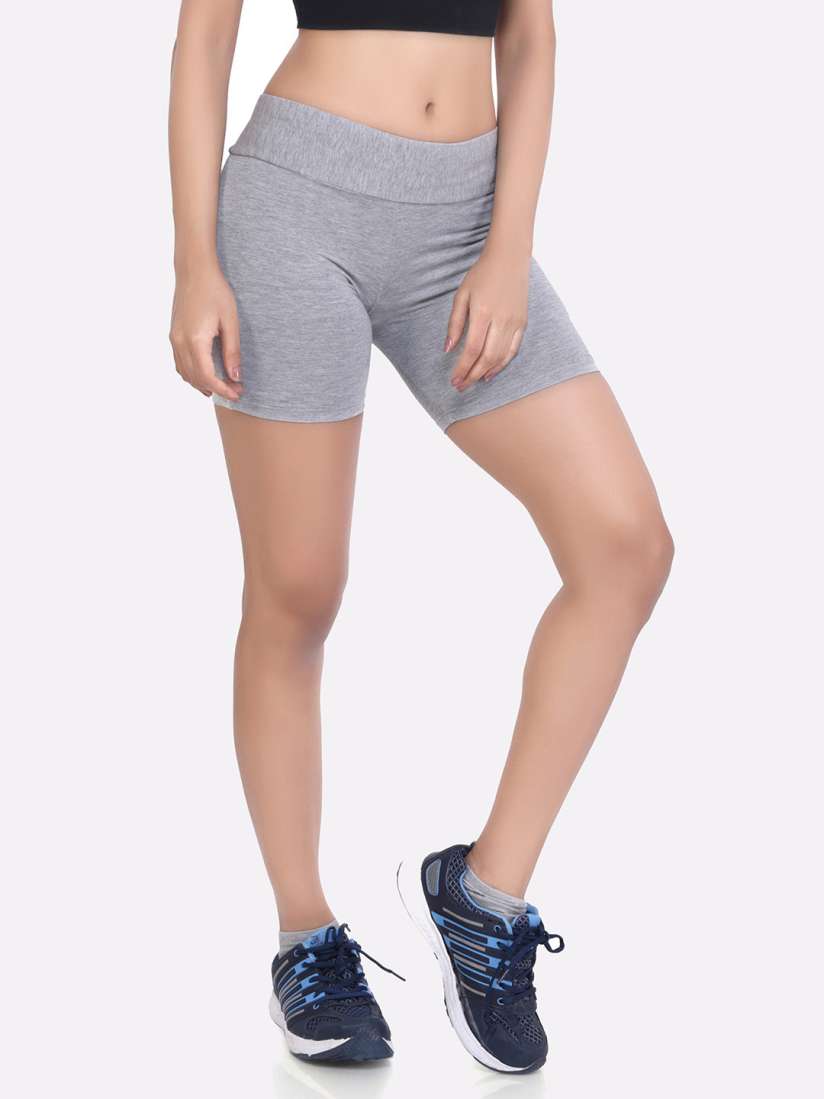Buy LAASA SPORTS Women Grey Skinny Fit Training or Gym Sports Shorts Shorts for Women 17028960 Myntra