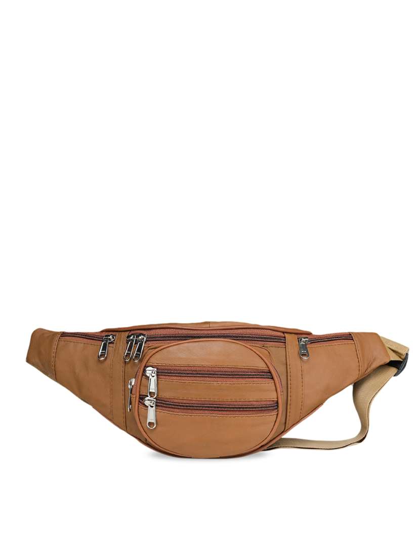 Buy K London Tan Brown Solid Waist Pouch Waist Pouch for Unisex 17033786 Myntra
