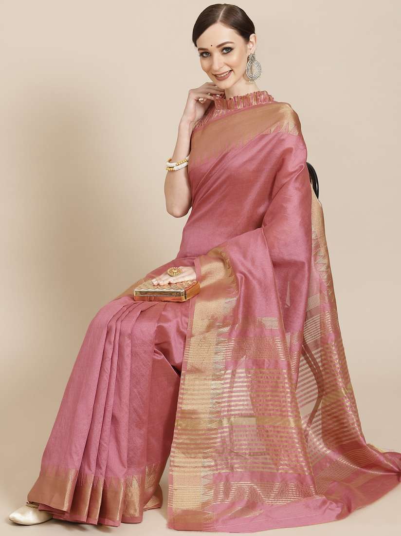 Myntra sarees silk clearance
