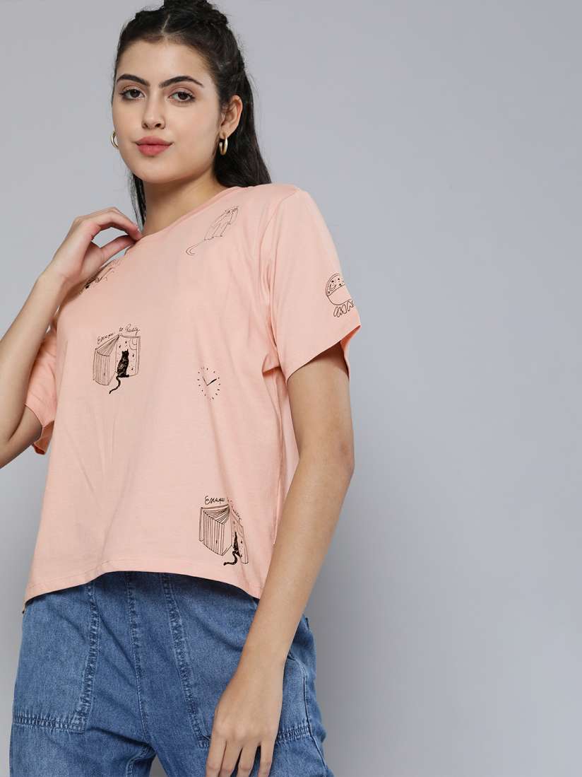 T shirt levis rose femme outlet