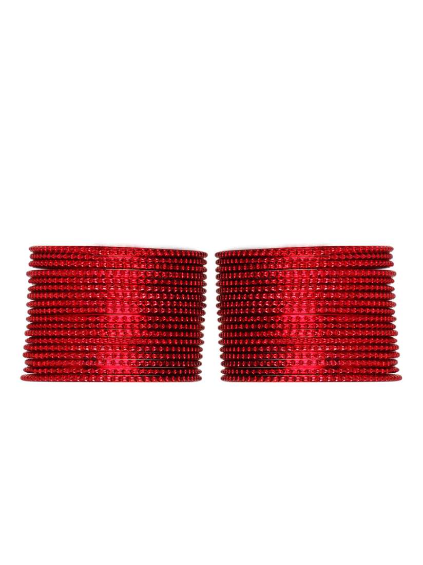 Buy Arendelle Set Of 36 Red Metal Bangles Bangle for Girls 17042450 Myntra
