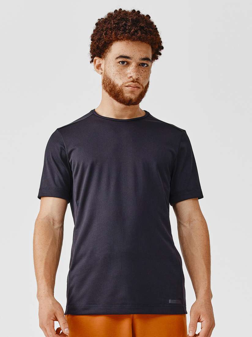 Buy Kalenji By Decathlon Men Black Printed Breathable Regular Fit Running T shirt Tshirts for Men 17045202 Myntra