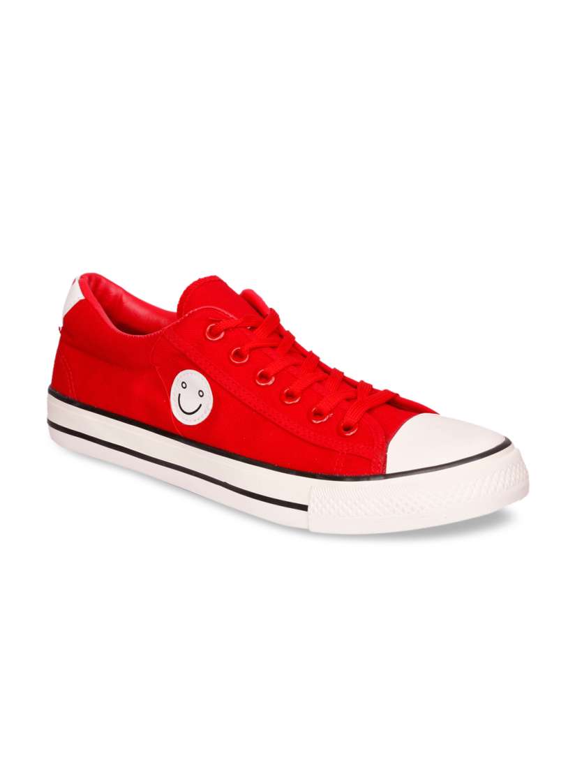 Buy CIPRAMO SPORTS Men Red White Colourblocked Canvas Sneakers Casual Shoes for Men 17045734 Myntra