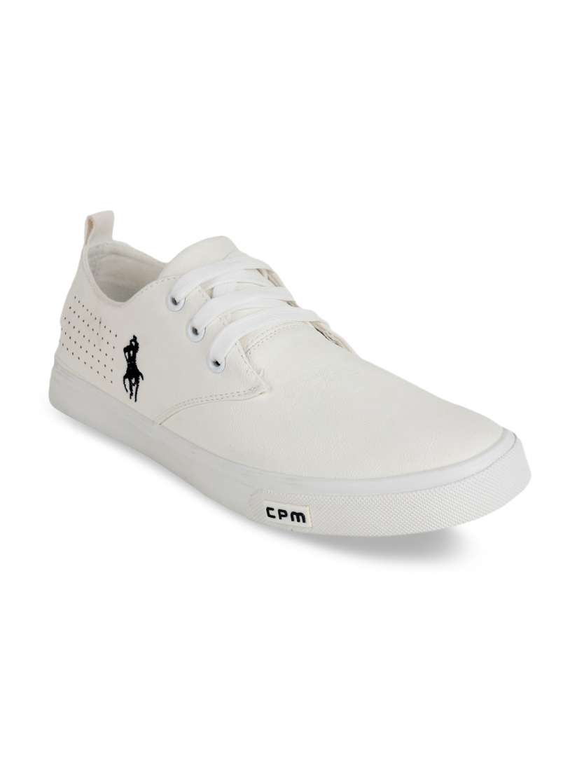 Buy CIPRAMO SPORTS Men White Woven Design PU Sneakers Casual Shoes for Men 17045760 Myntra