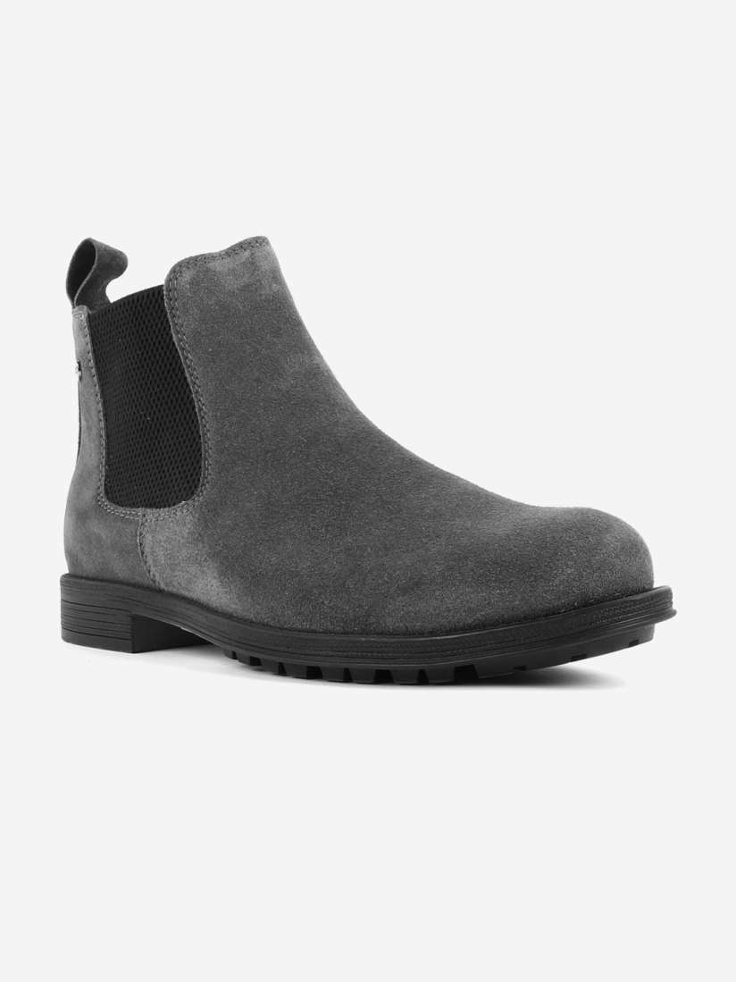 Buy Carlton London Men Grey Leather Flat Lightweight Boots Casual Shoes for Men 17046690 Myntra