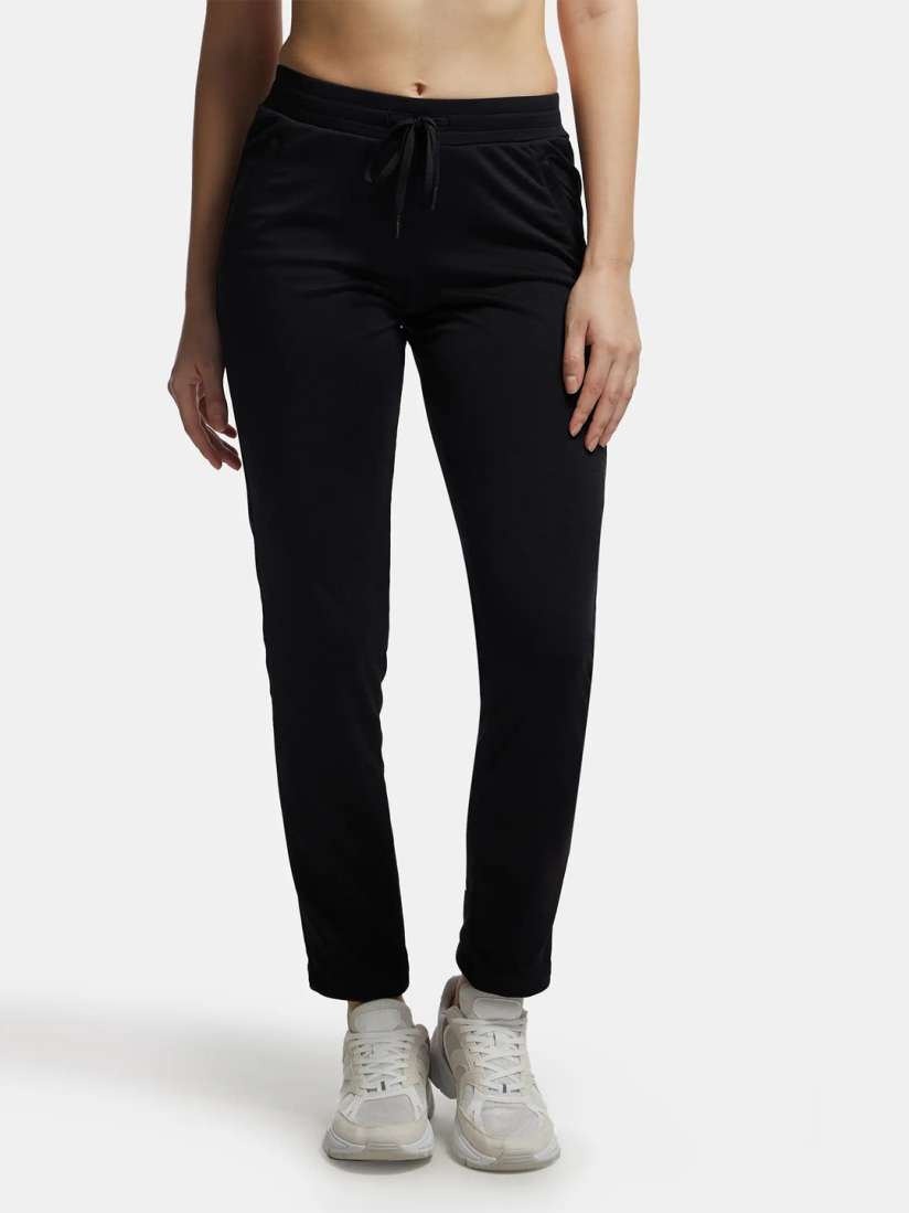 Buy Jockey Microfiber Straight Fit Trackpants with Side Zipper Pockets MW54 Track Pants for Women 17048848 Myntra