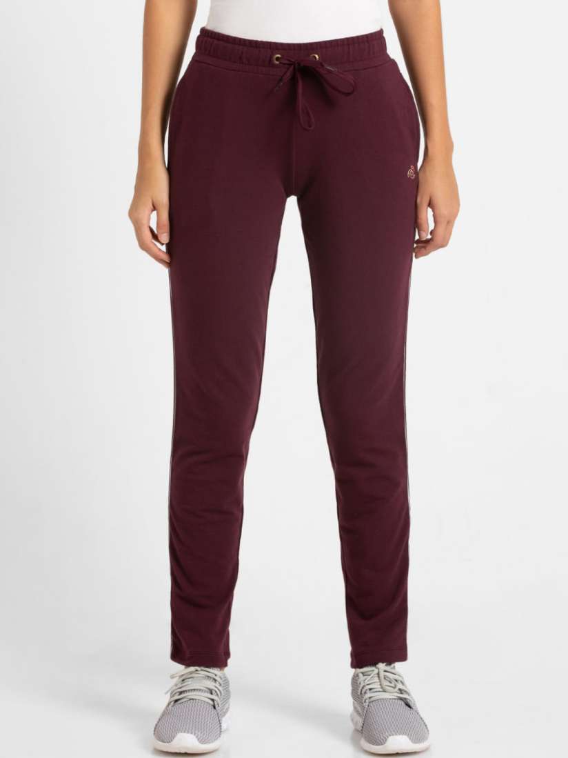 Buy Jockey Women Super Combed Cotton French Terry Straight Fit Track Pants with Side Pockets Track Pants for Women 17048966 Myntra