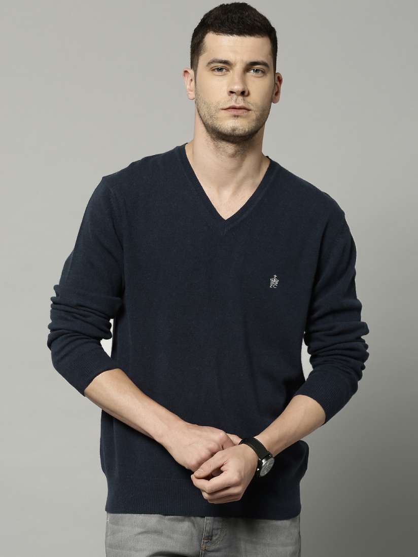 Buy French Connection Men Navy Blue Sweater Sweaters for Men 1705049 Myntra