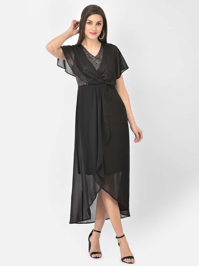 Buy Latin Quarters Black Midi Dress Dresses for Women 17058600 Myntra