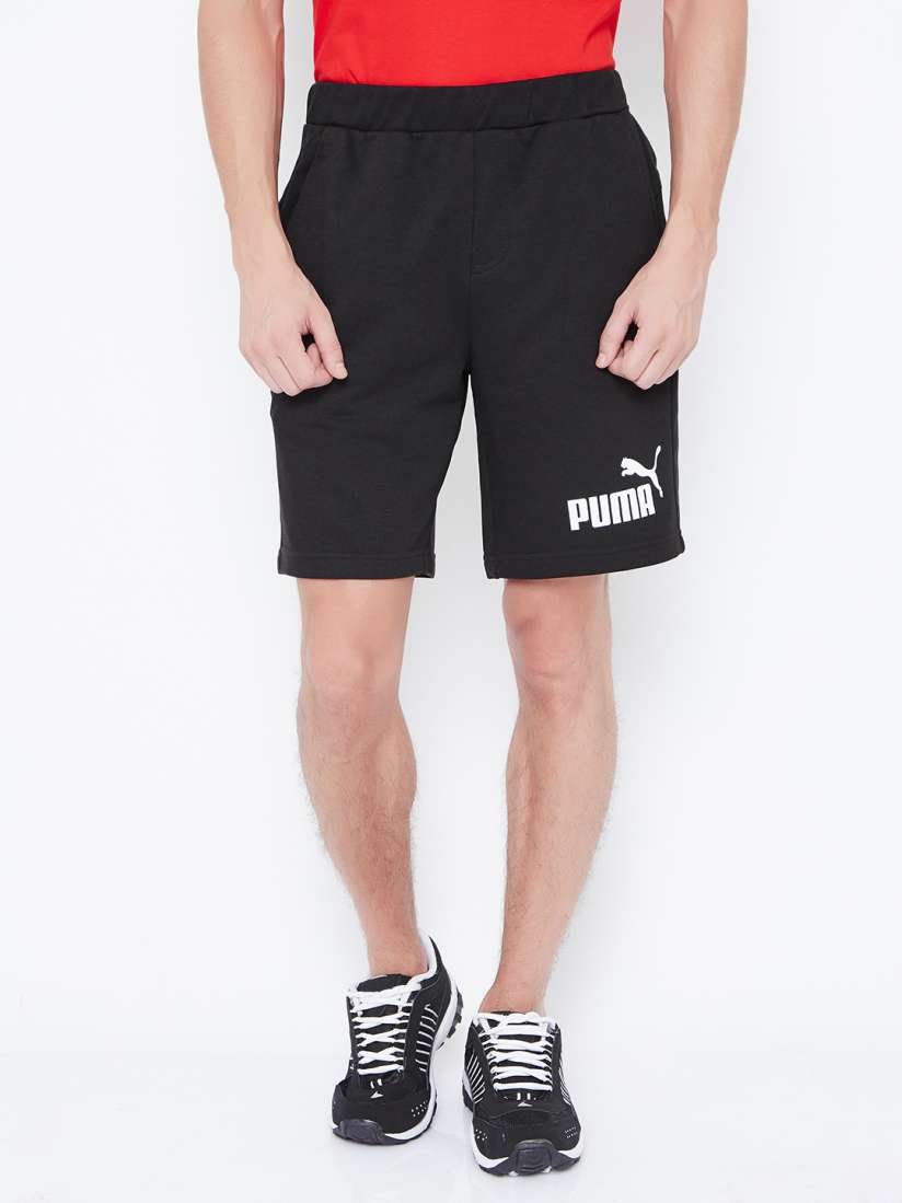 Buy PUMA Men Black ESS No.1 Sweat Shorts 9 Sports Shorts Shorts for Men 1706127 Myntra