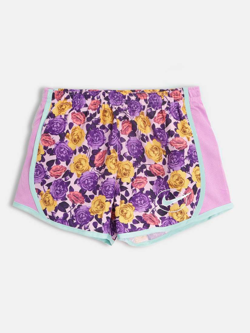 Buy Nike Girls Purple Floral Printed Dri FIT AOP Icon Clash Tempo Shorts Shorts for Girls 17062782 Myntra