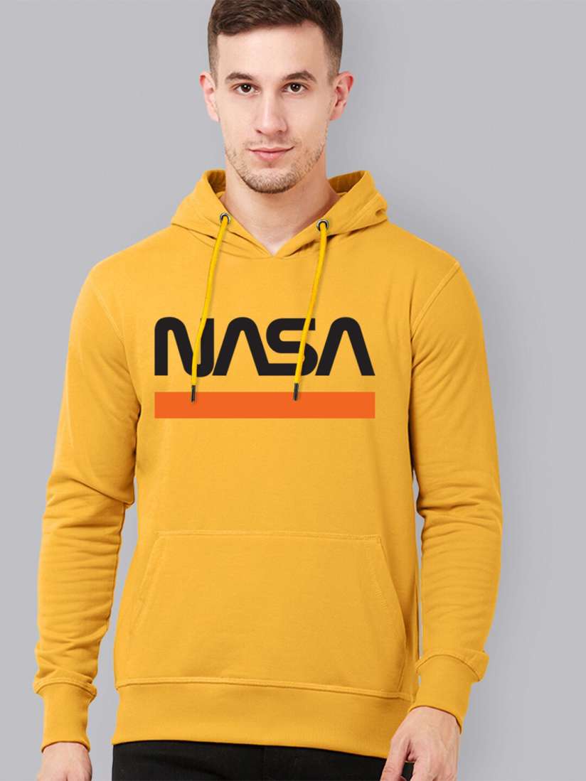 Yellow nasa sweatshirt on sale