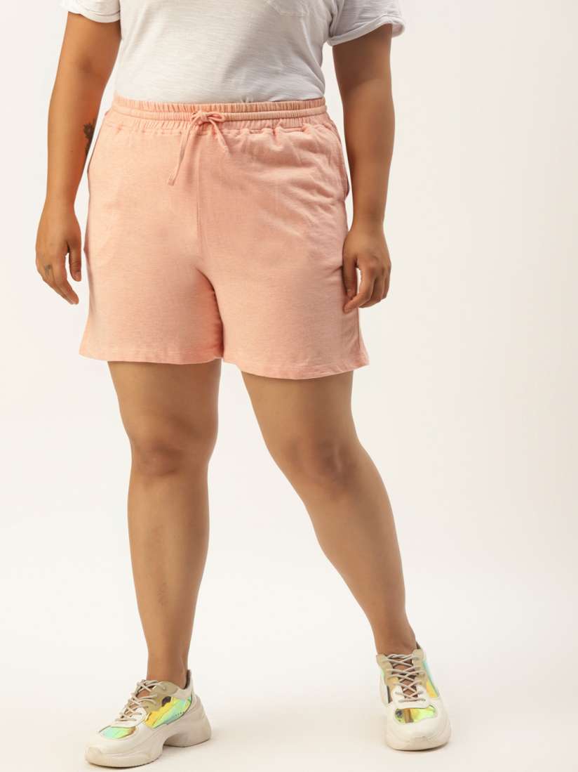 Plus size cotton shorts store