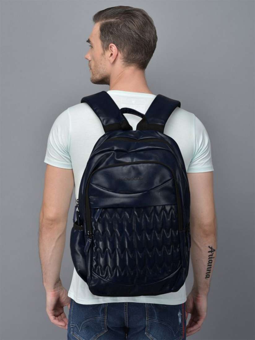 Provogue navy blue backpack best sale