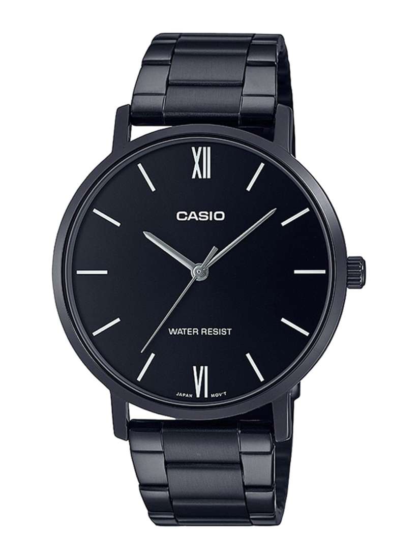 Buy CASIO Men Black Dial Black Stainless Steel Bracelet Style Straps Analogue Watch Watches for Men 17076342 Myntra