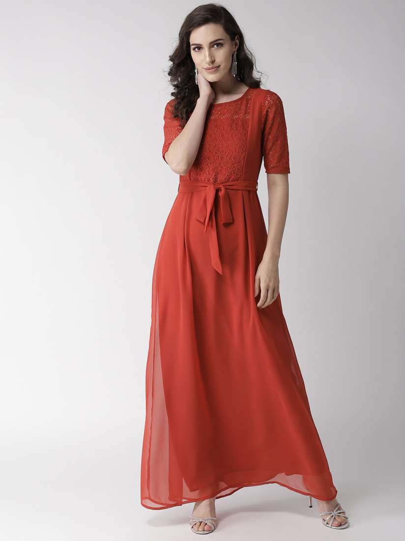 Buy La Zoire Georgette Maxi Dress Dresses for Women 17077008 Myntra