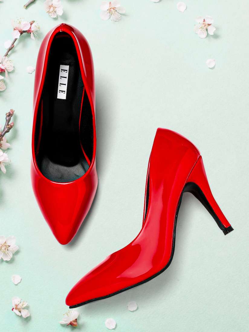 Red heels myntra on sale