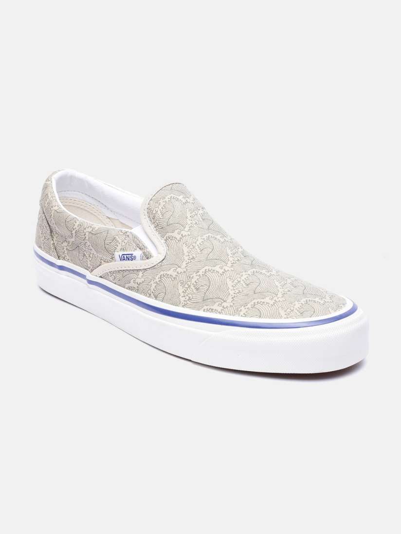 Buy Vans Men Cream Coloured Printed Slip On Sneakers Casual Shoes for Men 17088064 Myntra