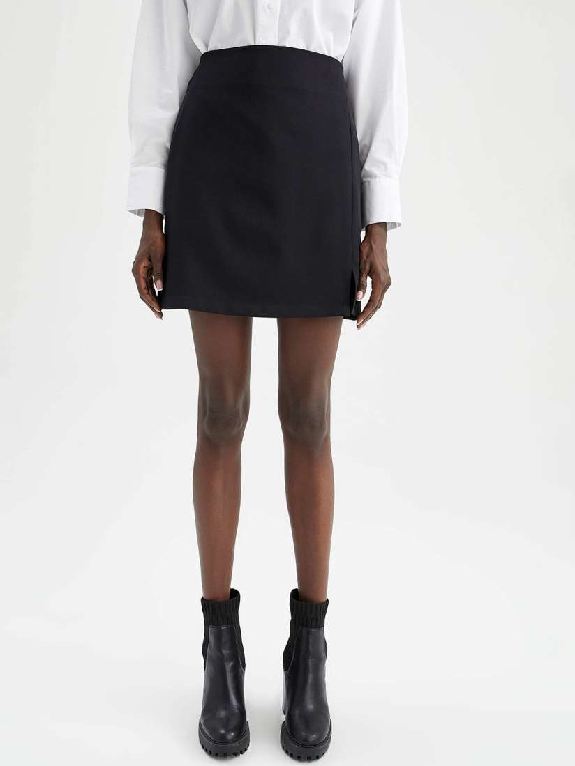 Buy DeFacto Women Black Solid A Line Short Skirt Skirts for Women 17090400 Myntra