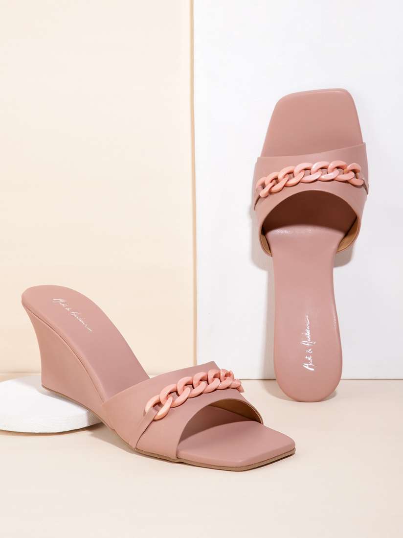 Rose pink wedges sale