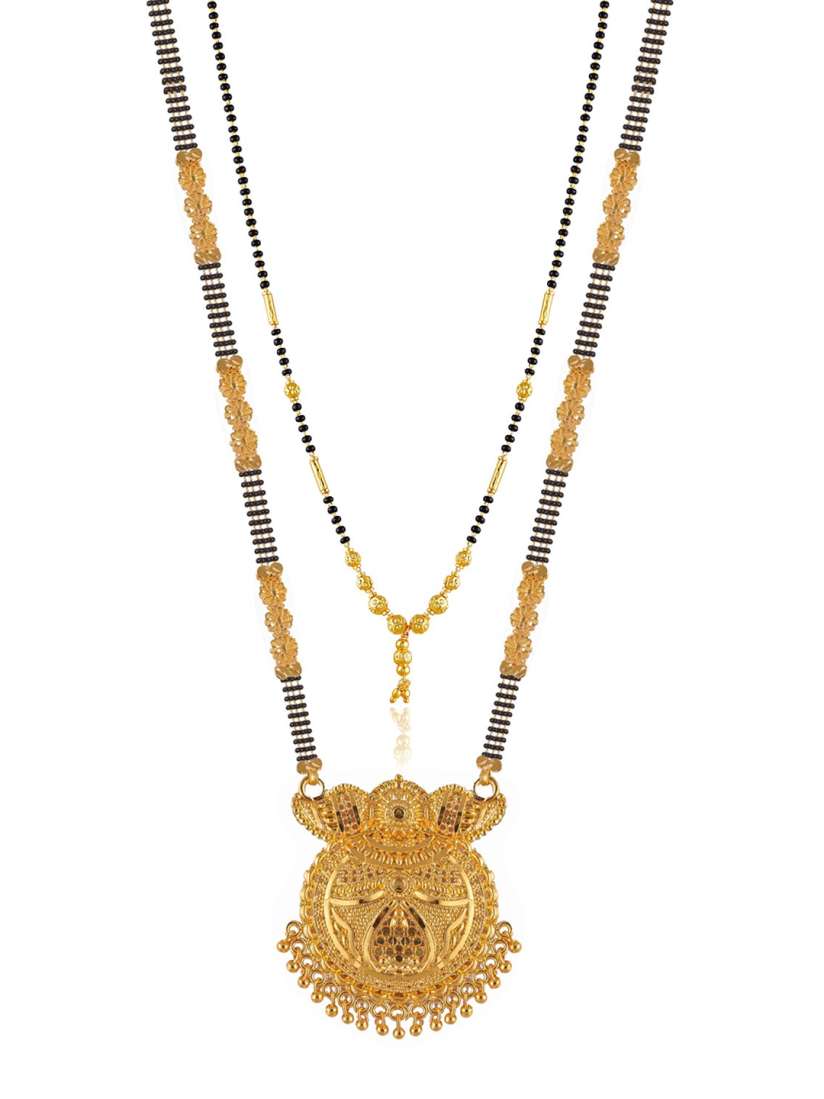 Buy Brandsoon Woman Pack of 2 One Gram Gold Plated Mangalsutra Mangalsutra for Women 17095450 Myntra