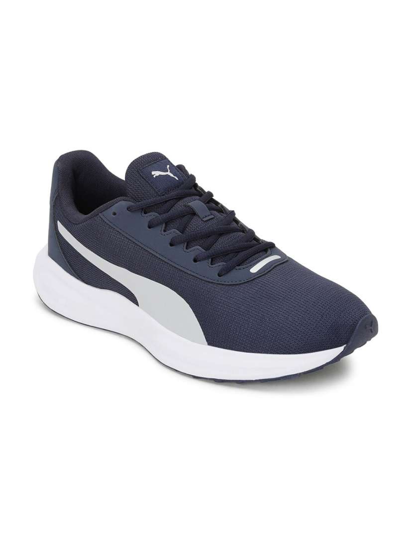 Puma navy blue sports shoes clearance