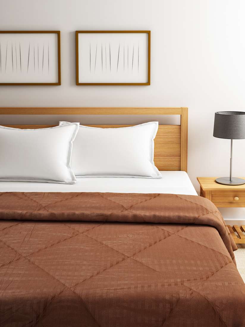 Myntra Swayam Blankets Buy SWAYAM Charcoal Grey Printed AC Double