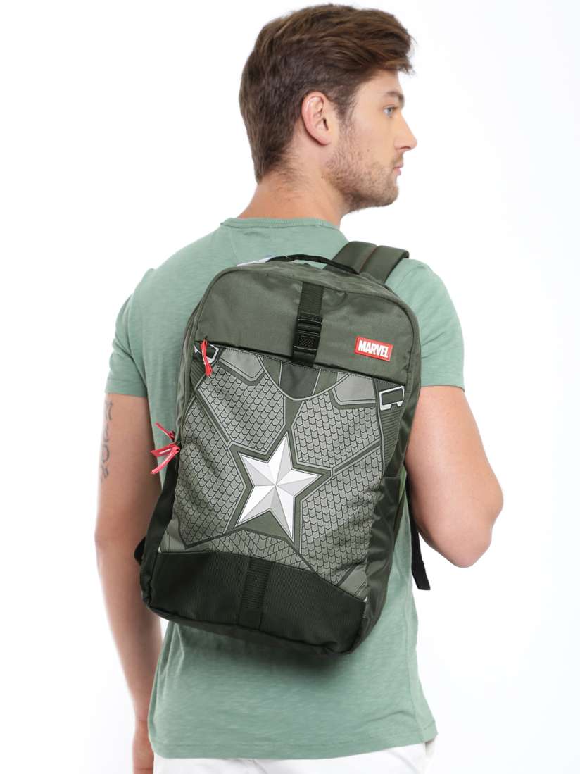 Buy Kook N Keech Marvel Unisex Grey Printed Captain America Backpack Backpacks for Unisex 1709733 Myntra