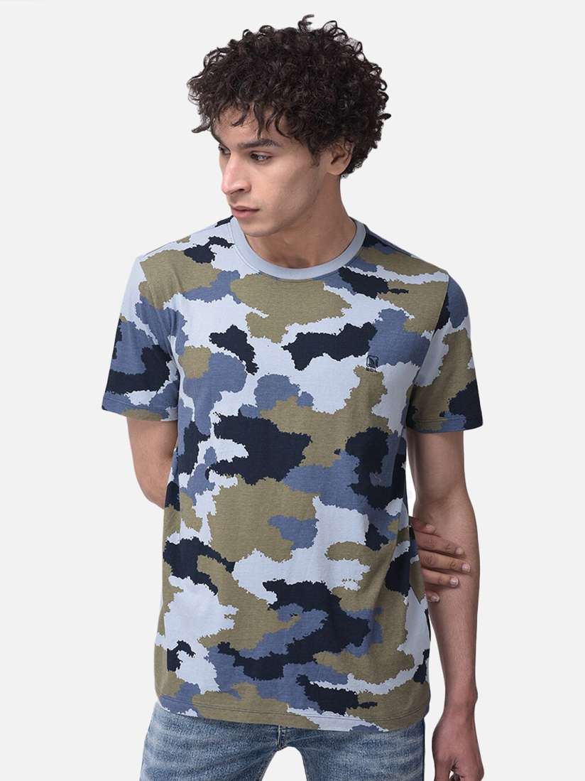 Camouflage t shirt myntra on sale