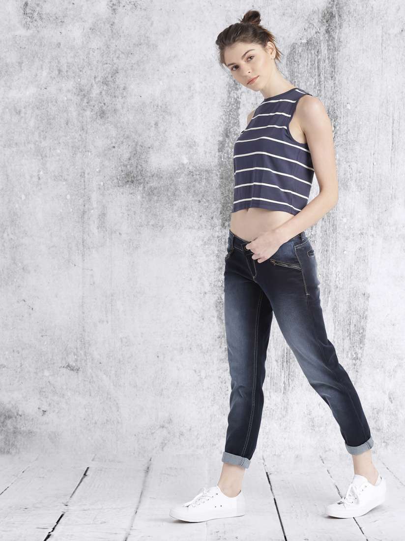Buy Roadster Women Navy Jegging Fit Stretchable Jeans Jeans for Women 1709906 Myntra