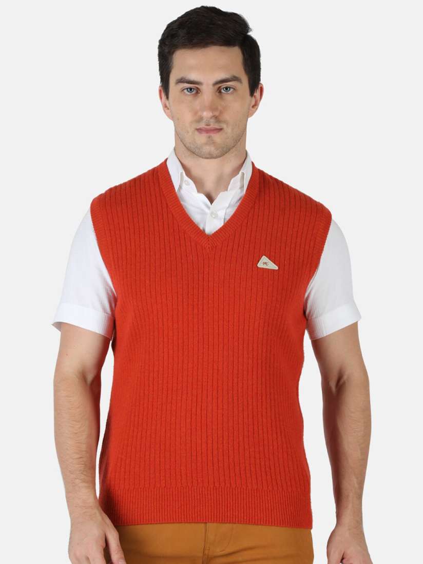 Buy Monte Carlo Men Orange Pullover Sweaters for Men 17102128 Myntra