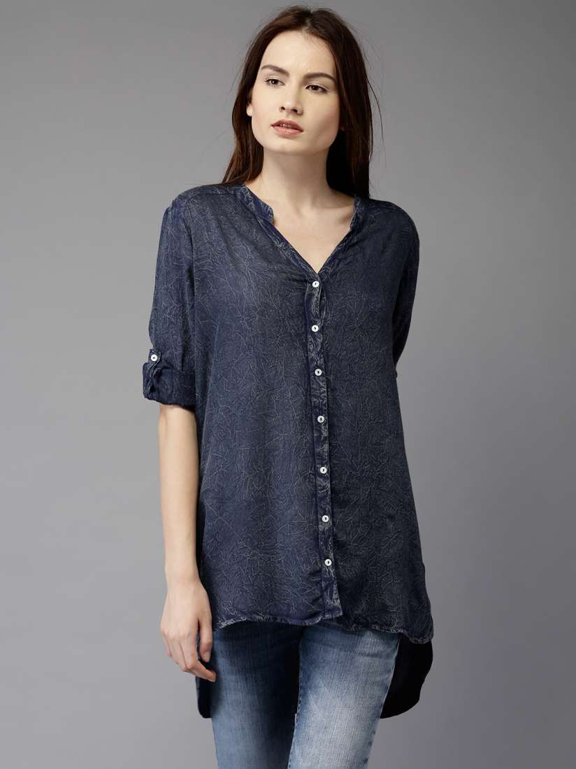Jeans tops myntra cheap