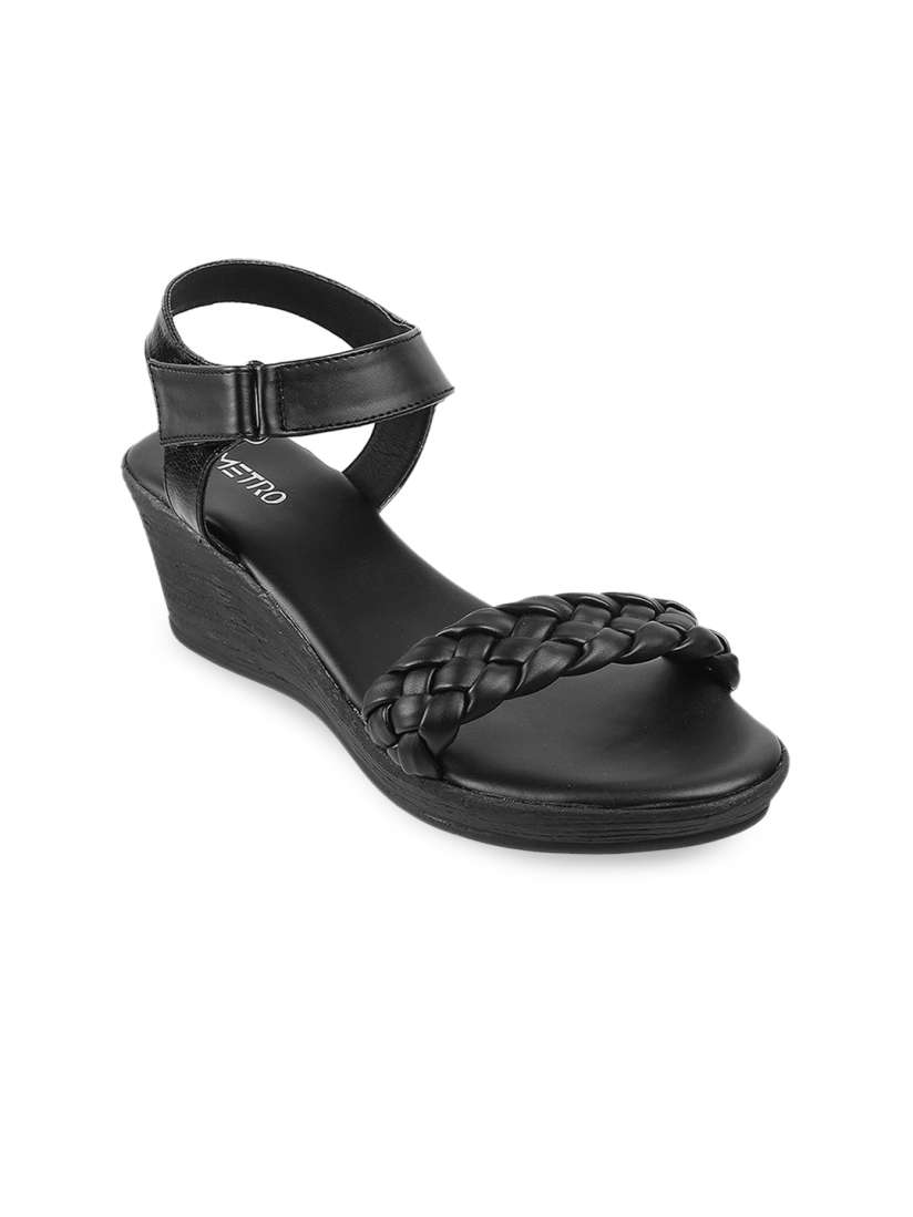 Metro black wedges cheap