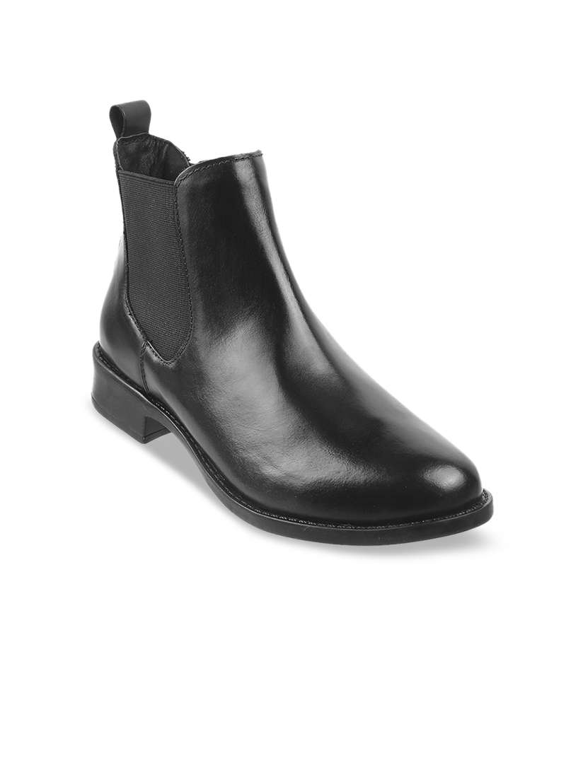 Buy Metro Black Block Heeled Boots Boots for Women 17118396 Myntra