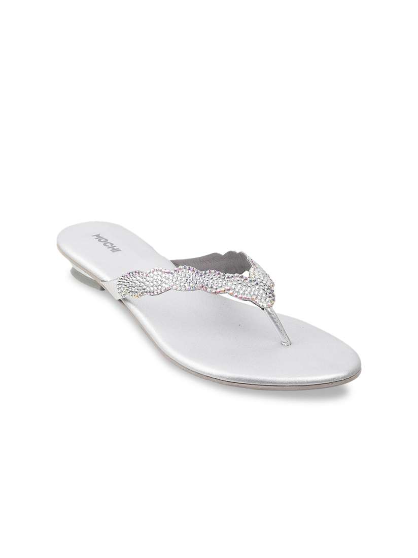 Mochi silver sandals top